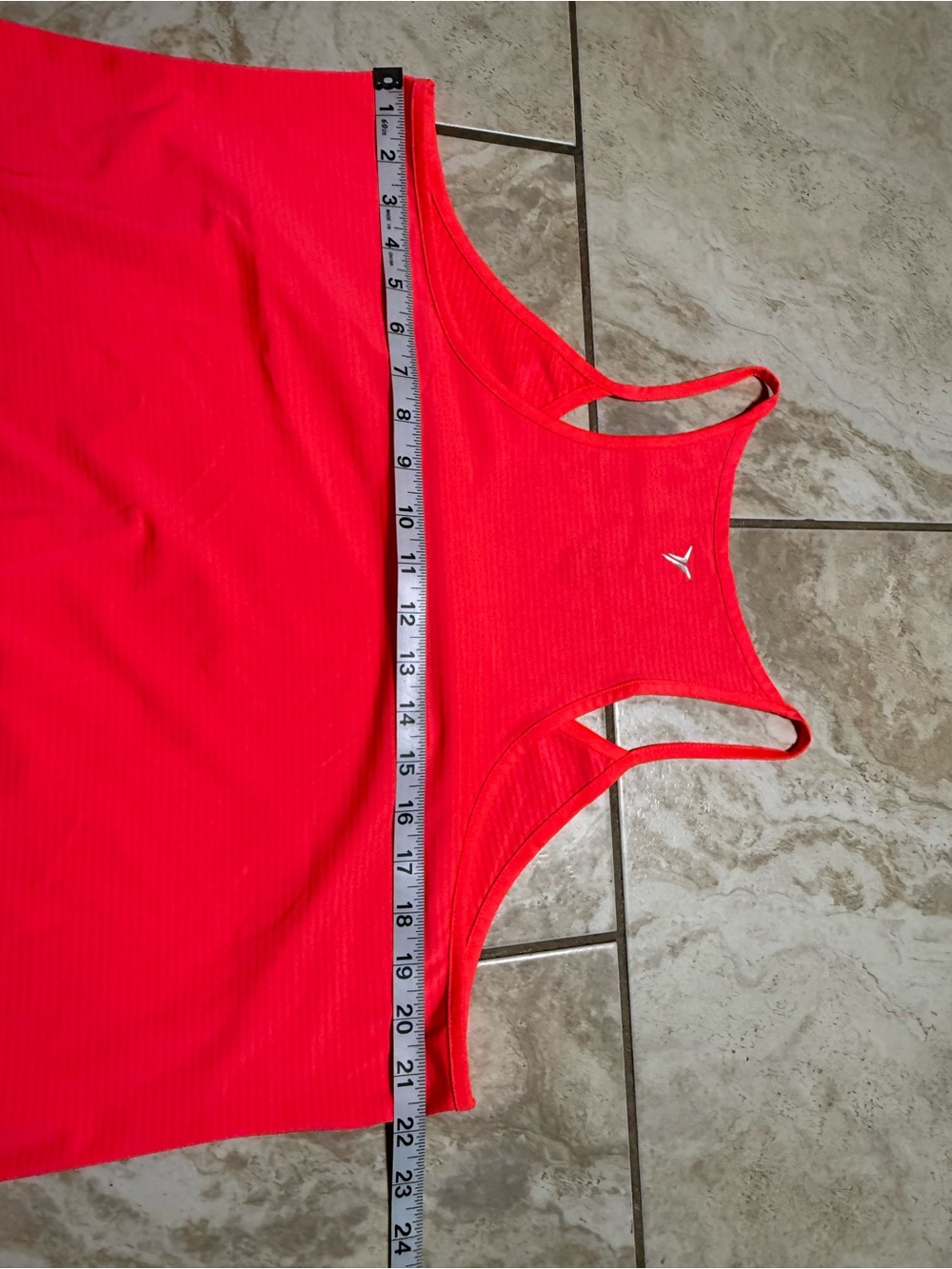Old Navy Neon Pink Racerback Drawstring Tank Top - Picture 5 of 6